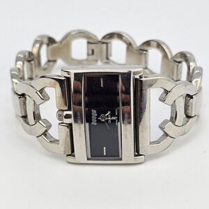Bongo Women's Watch 30MM Black‎ Dial Gray Bracelet Band 7.5" New Battery